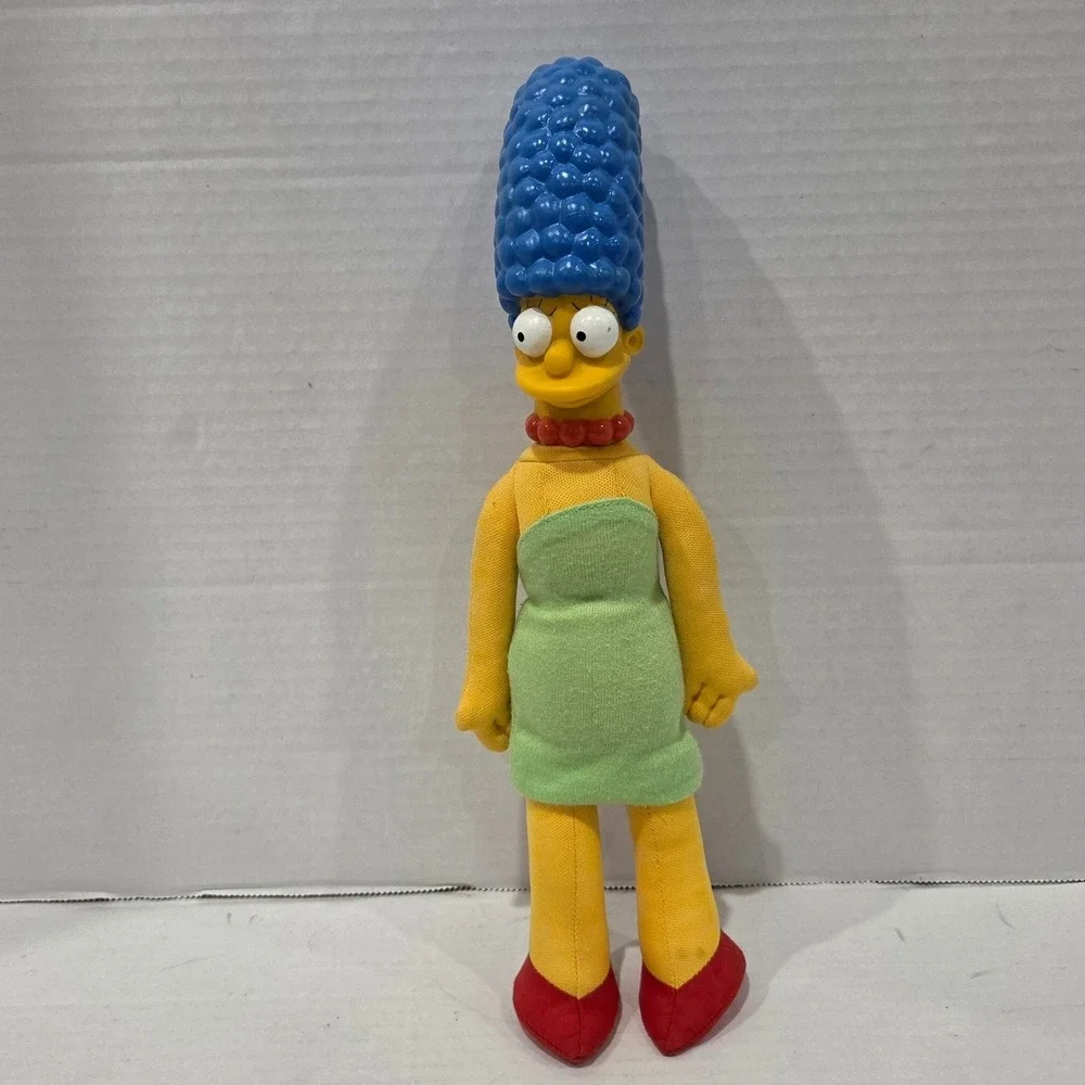 Vintage The Simpsons Marge Simpson Plush Doll Plastic Head Figure
